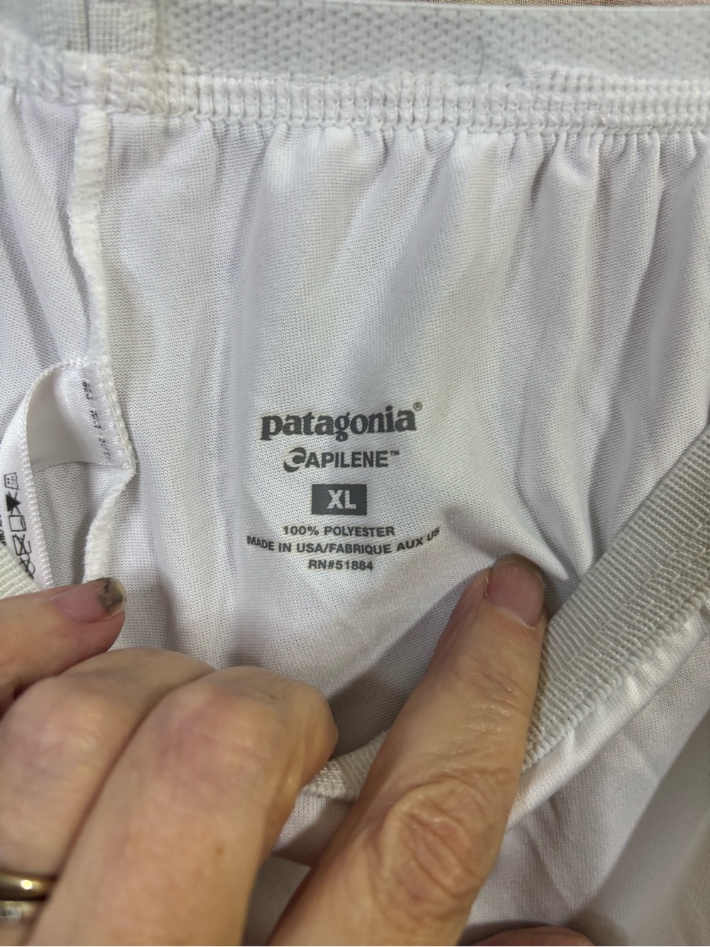 Patagonia White Base Layer Capilene Pants Size XL - Picture 2 of 5
